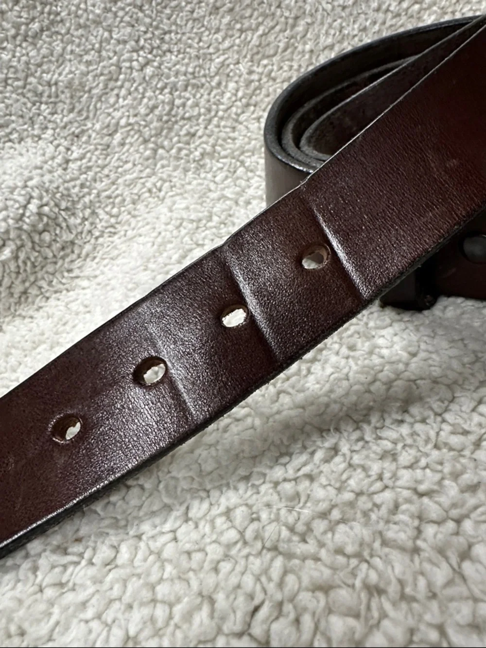 HANKS BELTS The Everyday Men's Brown Thick Leather Belt. Made is USA. Size 50